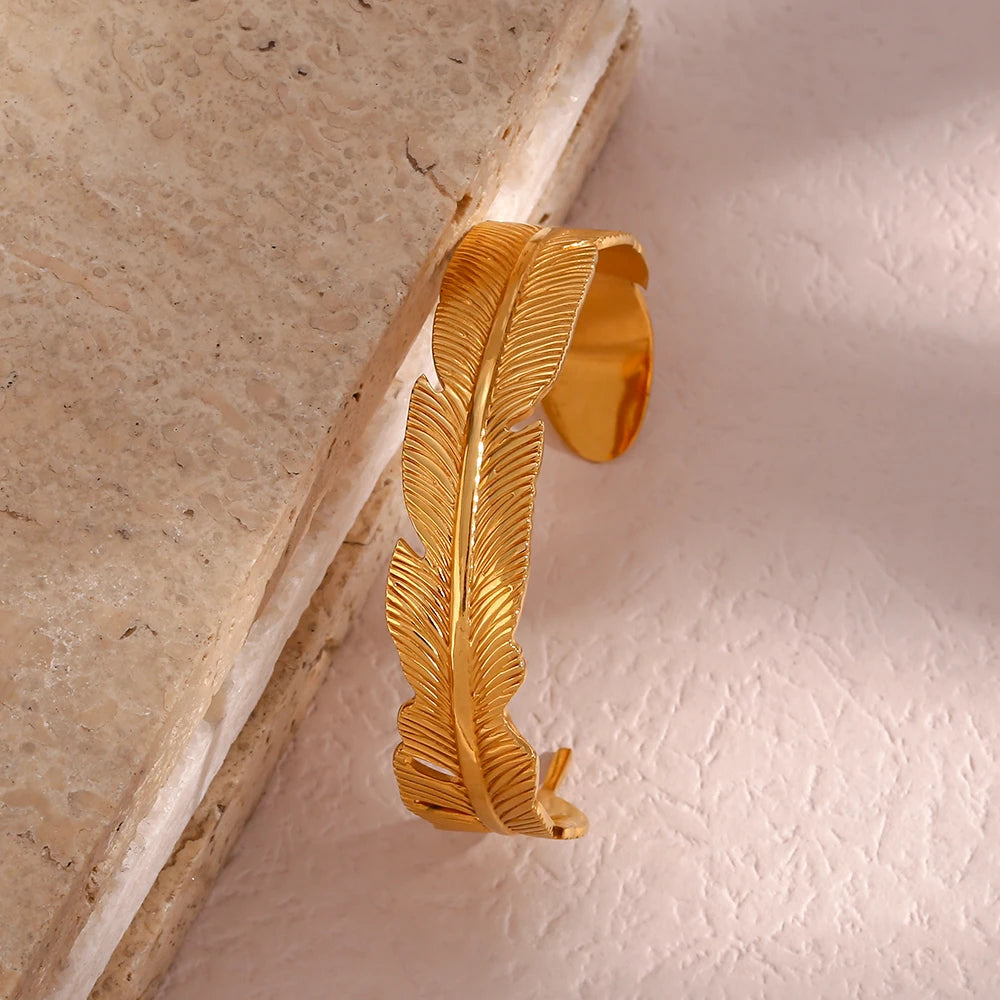 Golden Plume Bracelet