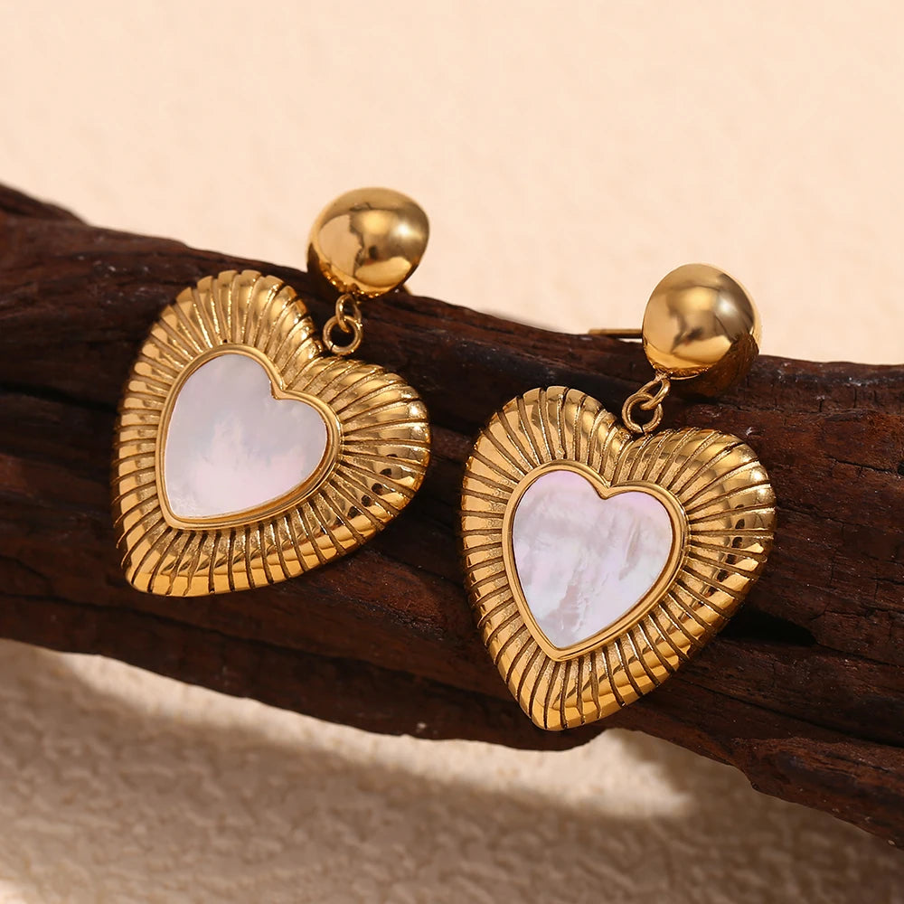 Opal Heart Drops