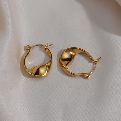 Golden Flute Hoops