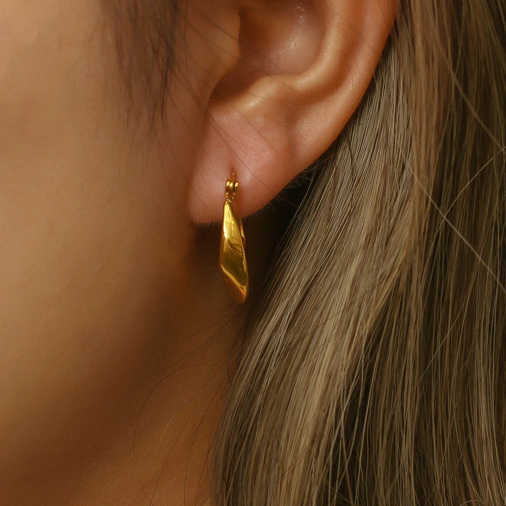 Golden Flute Hoops