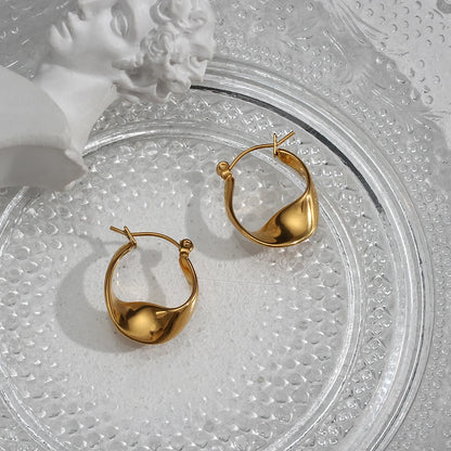 Golden Flute Hoops