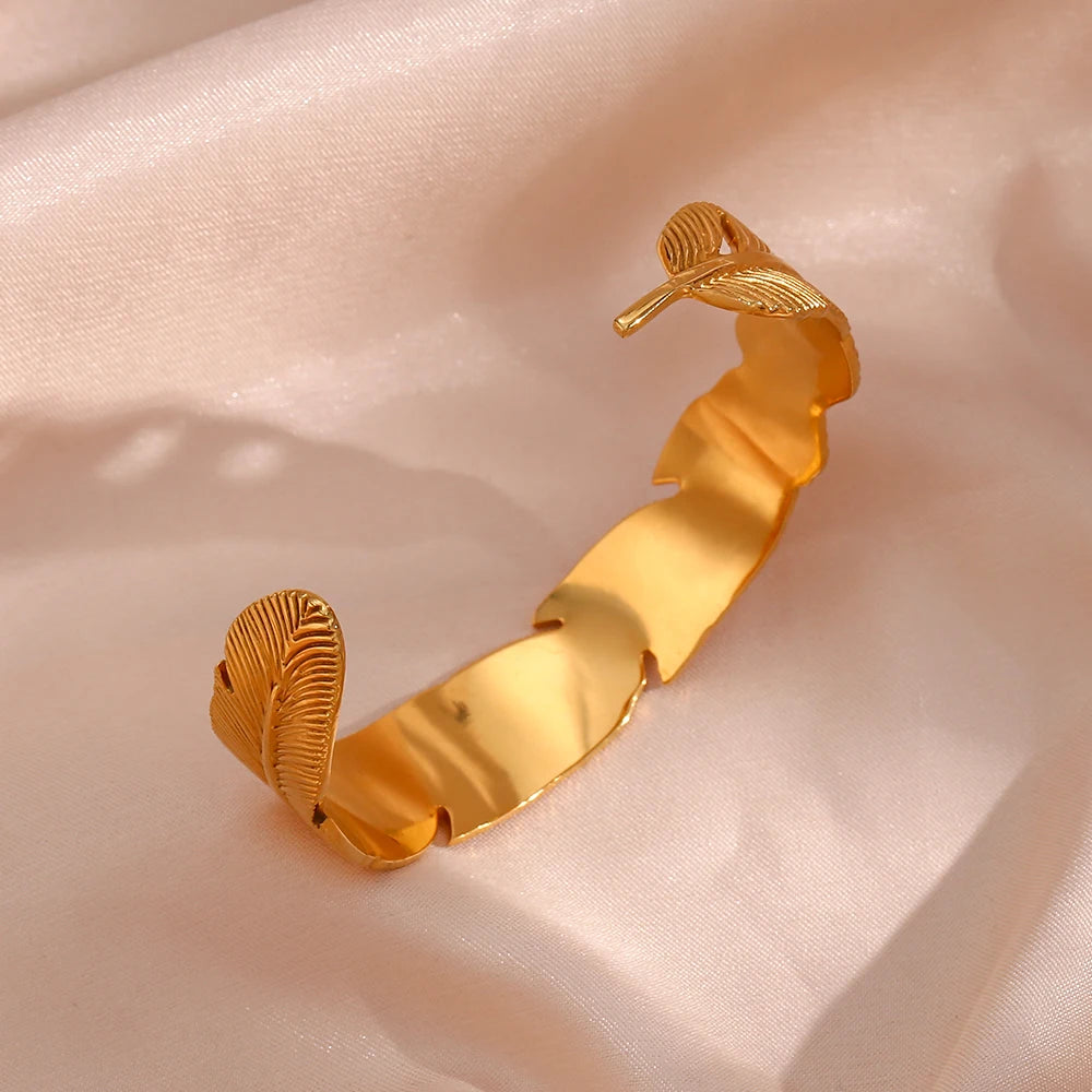 Golden Plume Bracelet