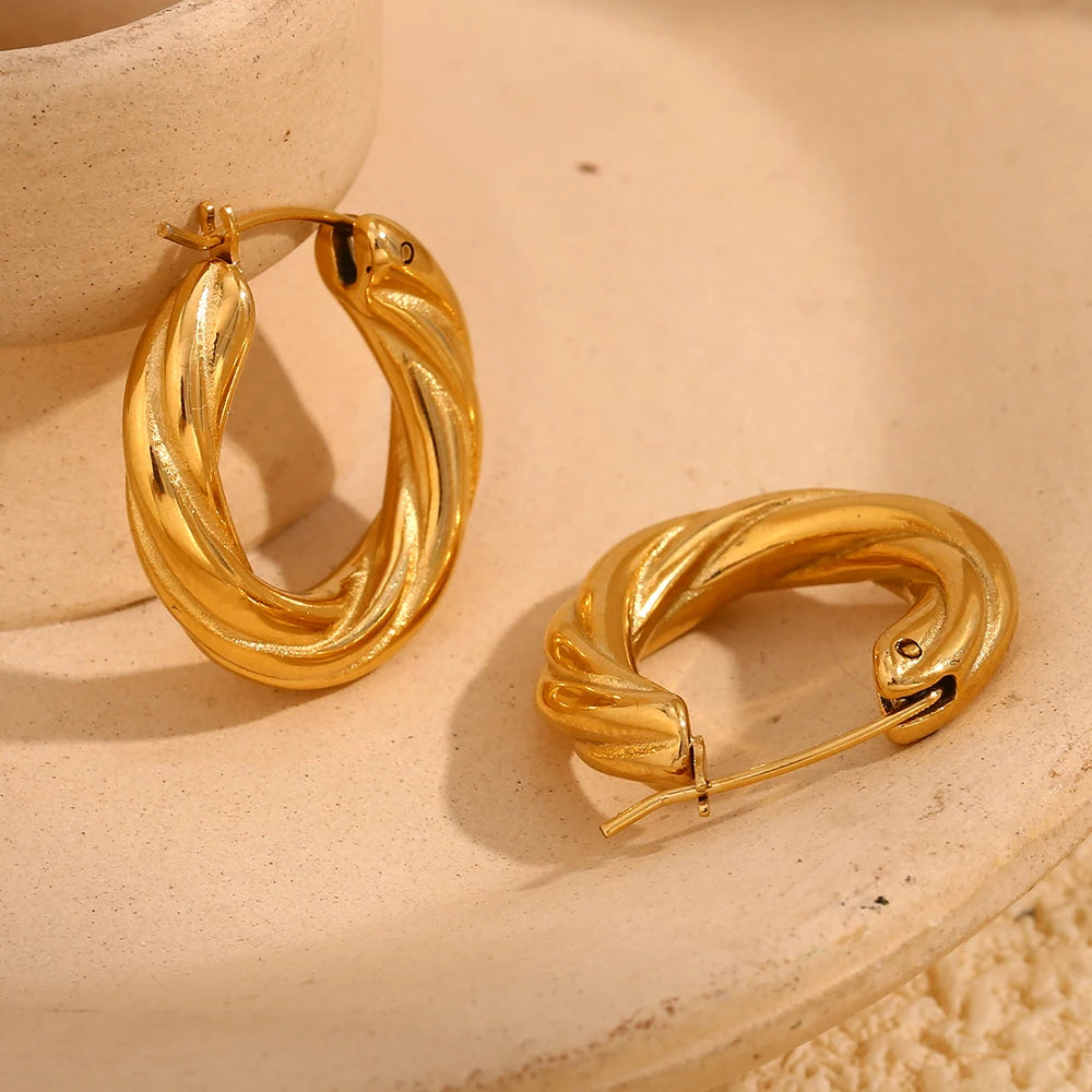 Aurelia Twist Hoops