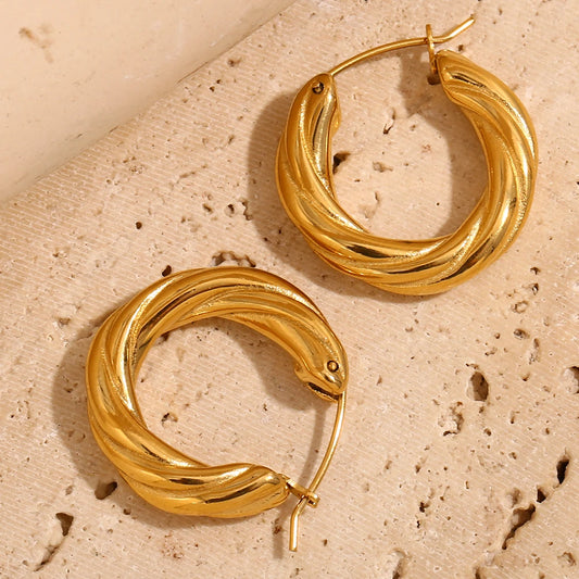 Aurelia Twist Hoops