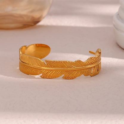 Golden Plume Bracelet