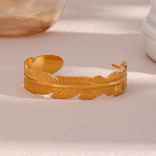 Golden Plume Bracelet