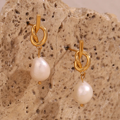 Knot & Pearl Drops