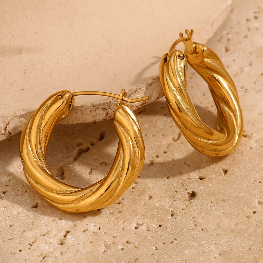 Aurelia Twist Hoops