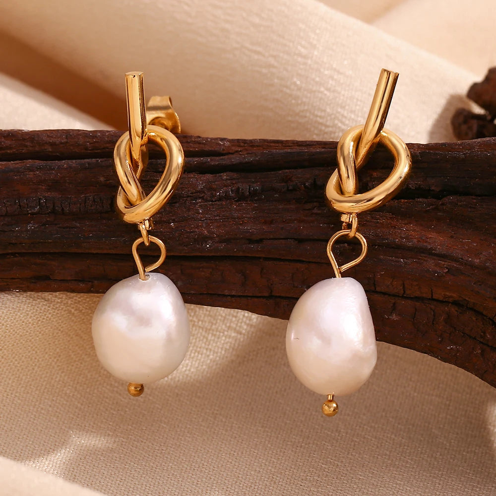Knot & Pearl Drops